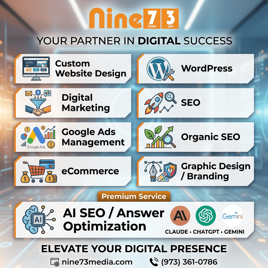 Nine73 Media — Digital Marketing NJ